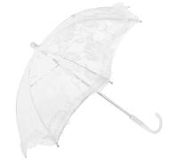 ROMISBABA Paraguas de Encaje para Fotografía y Bodas Sombrilla Vintage de 42X50 CM Mango Ergonómico para Fiestas de Té y Decoración Nupcial