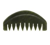 ROMISBABA Peine de Masaje de Jade Natural Portátil Herramienta Raspadora Ergonómica para Cuero Cabelludo Cuidado Corporal y Belleza Color Piedra Jade Variable Uso Práctico en Cuidado