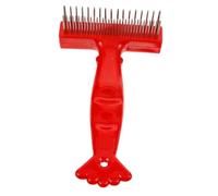 ROMISBABA Peine Para Mascotas De Acero Inoxidable Cepillo Para Quitar El Pelo Suelto De Perros y Gatos Cuidado Del Pelaje De Cachorros y Gatos De Pelo