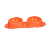 ROMISBABA Pet Double Feeding Bowl Ant-Ant with Non-Slip Base Plastic No Spill Cat and Dog Feeder For Indoor Outdoor Use Easy To Clean Small Pet Dish