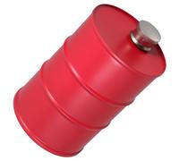 ROMISBABA Petaca de Vino Portátil de Acero Inoxidable Frasco Cilíndrico Resistente Fugas para Licor y Jugos para Camping Viajes y Actividades Diseño Duradero y Único Rojo