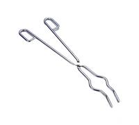 ROMISBABA Pinzas Para Crisol De Acero Cromado 45 Cm Plata, Portamatraz Mango Antideslizante Para Laboratorio y Cocina, Abrazadera De Vaso y Matraces Segura y Duradera