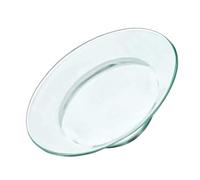 ROMISBABA Plato Calentador de Cera Pequeño de Vidrio 12 Cm, Placa para Derretir Aceites Esenciales para Aromaterapia, Bandeja Repuesto para Lámpara de Fragancias Hogar