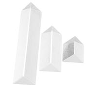 ROMISBABA Prismas Ópticos Triangulares de Cristal 3 Piezas para Experimentos Científicos y Enseñanza de Física Alta Precisión y Fácil Manejo