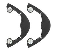 ROMISBABA Protector Anticolisión para Monopatín Doble Banda de Goma Negra 2 Piezas Tiras de Protección contra Impactos para Bordes de Tabla Accesorios para Longboard y Skate Uso