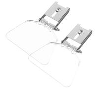 ROMISBABA Protector Ocular Resistente Amoladora de Banco 2 Piezas para Acero Inoxidable y Abs Diseño Anti Deformación Ajuste para Amoladoras Tipo Banco 125/150