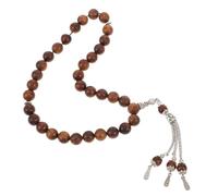 ROMISBABA Pulsera de Cuentas de Meditación Islámica de Madera Natural, Tamaño Grande, Diseño Árabe Hecho a Mano, Unisex para Oración y Meditación, Accesorio Cultural Ramadán
