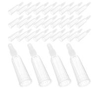 ROMISBABA Puntas de Dispensación para Frascos de Ampolla 1-3 Ml 50 Piezas Transparentes de Tpe Diseño Curvo Protección de Dedos y Repuesto para Dosificadores Pequeños de Laboratorio