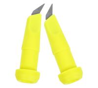ROMISBABA Puntas para Bastones de Senderismo y Trekking 2 Piezas Color Amarillo Limón Punta Antideslizante de Nailon Resistente al Desgaste Compactas y Ligeras para Exteriores y Montaña