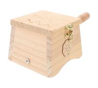 ROMISBABA Quemador de Moxibustión de Madera Portátil para Abdomen y Cuerpo Soporte Estable Acabado Natural para Uso en Tratamientos de Medicina Tradicional China Hogar
