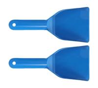 ROMISBABA Raspador de Hielo para Coche 2 Piezas, Pala para Nieve de Plástico Azul Grande, Herramienta Ligera y Compacta para Eliminación Eficaz de Hielo y Escarcha en Parabrisas