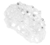 ROMISBABA Rede Elástica de Color Claro para Moños con Perlas Tejida a Mano Duradera y Cómoda Accesorio para Cabello de Mujer para Profesionales y Eventos Elegantes