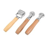 ROMISBABA Rodillo Metálico y Agarre Cómodo para Reparación de Neumáticos Mango de Madera, Reducción de para Coches y Camiones en Reparaciones de Emergencia