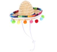 ROMISBABA Sombrero con Ajustable para Barbilla Tejido con Temática Española de Poliéster Adecuado para Fiesta de y del Hogar