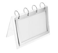 ROMISBABA Soporte Acrílico Transparente para Sobremesa V Exhibidor Multiuso para Menús Carteles y Calendarios Resistente y Estable para Restaurantes Oficinas y Decoración Hogar