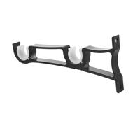 ROMISBABA Soporte de Barra Doble para Cortinas Soporte Grueso de Aluminio Resistente para Barra de Cortina Montaje Lateral Práctico para Hogar Oficina y Tienda