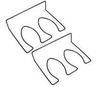 ROMISBABA Soporte de Pared para Zapatos 2 Unidades Zapatero Grande Negro para Botas Altas Organizador de Almacenamiento de Calzado Ahorra Espacio para Entrada y Armario Hogar