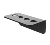 ROMISBABA Soporte de Peines Ranuras para 4 de Acrílico Negro de Tijeras Montaje en Pared, Organizador y Tijeras para Barbería Profesional
