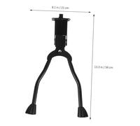 ROMISBABA Soporte Doble para Bicicletas Ajustable con Patas Plegables Caballete Estable para Parking de Bicicletas de Montaña Color Negro