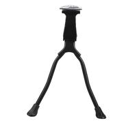 ROMISBABA Soporte Lateral para Bicicleta de Montaña con Doble Pata Ajustable Aleación de Aluminio Caballete Plegable y Resistente para Bicicletas Soporte Estable y Fácil de Usar Color Negro