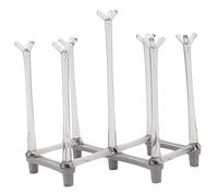 ROMISBABA Soporte para Copas de Vino Gris Estante Escurridor Estable y Práctico para Cocina o Barra de Espacio y Fácil Instalación