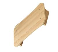 ROMISBABA Taburete de Madera Inclinable para Oficina Reposapiés bajo Ergonómico Tamaño Mediano Clásico Color Madera Natural Soporte Cómodo para Pies Debajo del Escritorio Diseño Ligero
