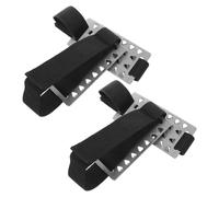 ROMISBABA Tacos de Tracción para Botas de Senderismo 26 Dientes, Antideslizantes para Nieve y Hielo, Color Negro, Ajustables, Paquete de 2 Pares, Agarre Seguro para Escalada y