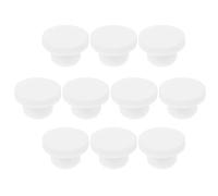 ROMISBABA Tapones de Silicona Blancos 10 Piezas para Orificios de Botella Redondas Fáciles de Insertar y Quitar, Diseño Minimalista y Versátil para Sellado Seguro