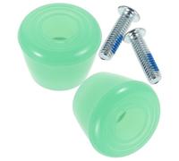 ROMISBABA Tapones para Patines de Ruedas Dobles de Poliuretano PU Color Verde Translúcido Juego de 2 Unidades Tornillos Freno Compatible para Patines de Cuatro Ruedas Accesorio