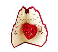 ROMISBABA Tarjeta de Felicitación 3d de Papel para Día de Acción de Gracias y San Valentín, Diseño Tridimensional, Color Brillante, Ligera y Segura, Adecuado para Cumpleaños, Día Madre