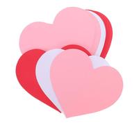 ROMISBABA Tarjetas de Notas Forma de Corazón 15 CM Papel Cartulina de Colores Mixtos 72 Piezas para Manualidades de San Valentín Decoración Romántica para Aulas y Celebraciones