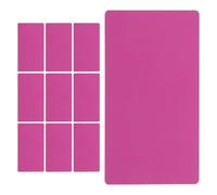 ROMISBABA Tarjetas de Visita Metálicas Blanco 86X54X021Mm 200 Unidades de Aleación de Aluminio Rosa para Grabado Láser y Personalización Profesional