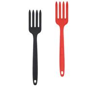 ROMISBABA Tenedor de Silicona para Cocina 2 Piezas, Resistente al Calor y Superficie Suave, Ligero y Multifunción para Servir Pasta y Ensaladas