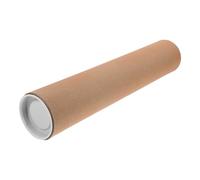 ROMISBABA Tubo de Papel Redondo de Cartón Kraft para Almacenamiento de Planos y Pósteres, Diseño Largo Resistente y Color Caqui para Proyectos Artísticos en Grupo y Aula