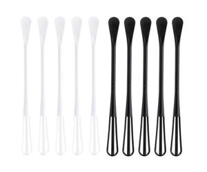 ROMISBABA Utensilios de Cocina Manuales Material Pp Resistente Diseño Doble Cabeza Set de 10 para Batir Huevos Combinación de Cuchara y Batidor para Uso Multifuncional