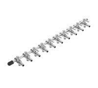 ROMISBABA Válvula Divisora de Aire para Acuario Metálica, Distribuidor Control de Flujo Ajustable, Tamaño Compacto, Accesorio para Bombas de Aire en Tanques Acuáticos, Uso en Acuarios