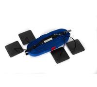 RomiSport Líneas para marcación de campo de voleibol de playa Courtline 18m x 9m Líneas para voleibol de playa Ancho 5 cm Marca de voleibol de playa Azul Césped Arena