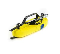 RomiSport Líneas para marcar el Campo de Juego de bádminton Courtline máx. 6,15 x 13,4 m líneas para bádminton Ancho 4 cm Marca Amarillo césped Arena Gancho de Anclaje (Amarillo)