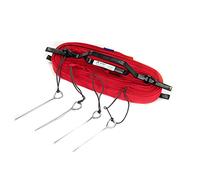 RomiSport Líneas para Voleibol de Playa Courtline 16 m x 8 m líneas para Voleibol de Playa Ancho 5 cm de Ancho Marcador de Voleibol de Playa Rojo césped Arena Gancho Ancla