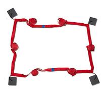 RomiSport Líneas para Voleibol de Playa Courtline 16 m x 8 m líneas para Voleibol de Playa Ancho 5 cm de vóley Playa Marcador Rojo césped Arena