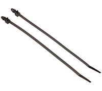 Romix C10151 - Abrazadera de plástico, Negro, Pack de 2 x 10 unidades