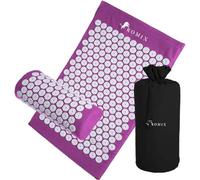 ROMIX Juego de Tapete de Acupresión y Almohada, Tapete de Acupuntura para Espalda, Cuello y Pies, Alivio del Dolor, Relajación Muscular, Reducción del Estrés, Terapia de Bienestar