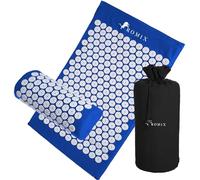 ROMIX Juego de Tapete de Acupresión y Almohada, Tapete de Acupuntura para Espalda, Cuello y Pies, Alivio del Dolor, Relajación Muscular, Reducción del Estrés, Terapia de Bienestar
