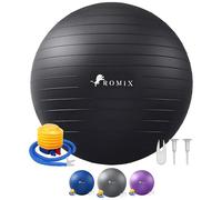 ROMIX Pelota de Ejercicio, 65cm Grande Pelota de Pilates Embarazadas con Bomba Rápida, Anti-Reventones Balón para Sentarse Bola de Gimnasia para Fitness Equilibrio Yoga Entrenamiento