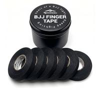 Romizzu Cinta para Dedos Adhesivo Fuerte Algodón Transpirable y Antideslizante Para BJJ Escalada y Otros Deportes 6 Rollos (8 m × 8 mm) con Estuche Metálico y Caja de Regalo