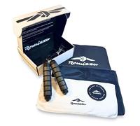 Romizzu Cuerda de Saltar Ajustable con Mangos Ergonómicos y Rodamientos - Incluye 2 Toallas, 1 Bolsa de Transporte y Caja de Regalo - Ideal para Artes Marciales, Boxeo, MMA, CrossFit y Cardio