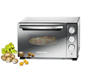ROMMELSBACHER Back & Grill BGS 1400 - Horno de bajo consumo y eficiente, 22 litros de capacidad, capacidad antiadherente, 6 tipos de calefacción, pincho giratorio, temporizador de 60 minutos, doble
