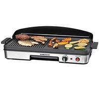 Rommelsbacher BBQ 2003 - Barbacoa de mesa (zona turbo, revestimiento antiadherente de 3 capas, superficie de la parrilla 50 x 25 cm, 1900 W)