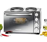 Rommelsbacher KM 3300 Cocina pequeña, Chapa de Acero, Plata