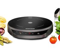 ROMMELSBACHER Placa única CTA 1800/IN, inducción, forma redonda, compacta y ahorra espacio, 9 horas de potencia, interruptor de potencia: limitación de potencia/potencia